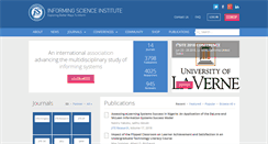 Desktop Screenshot of informingscience.org