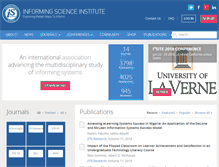 Tablet Screenshot of informingscience.org